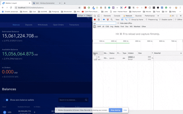 Blocking API calls screenshot