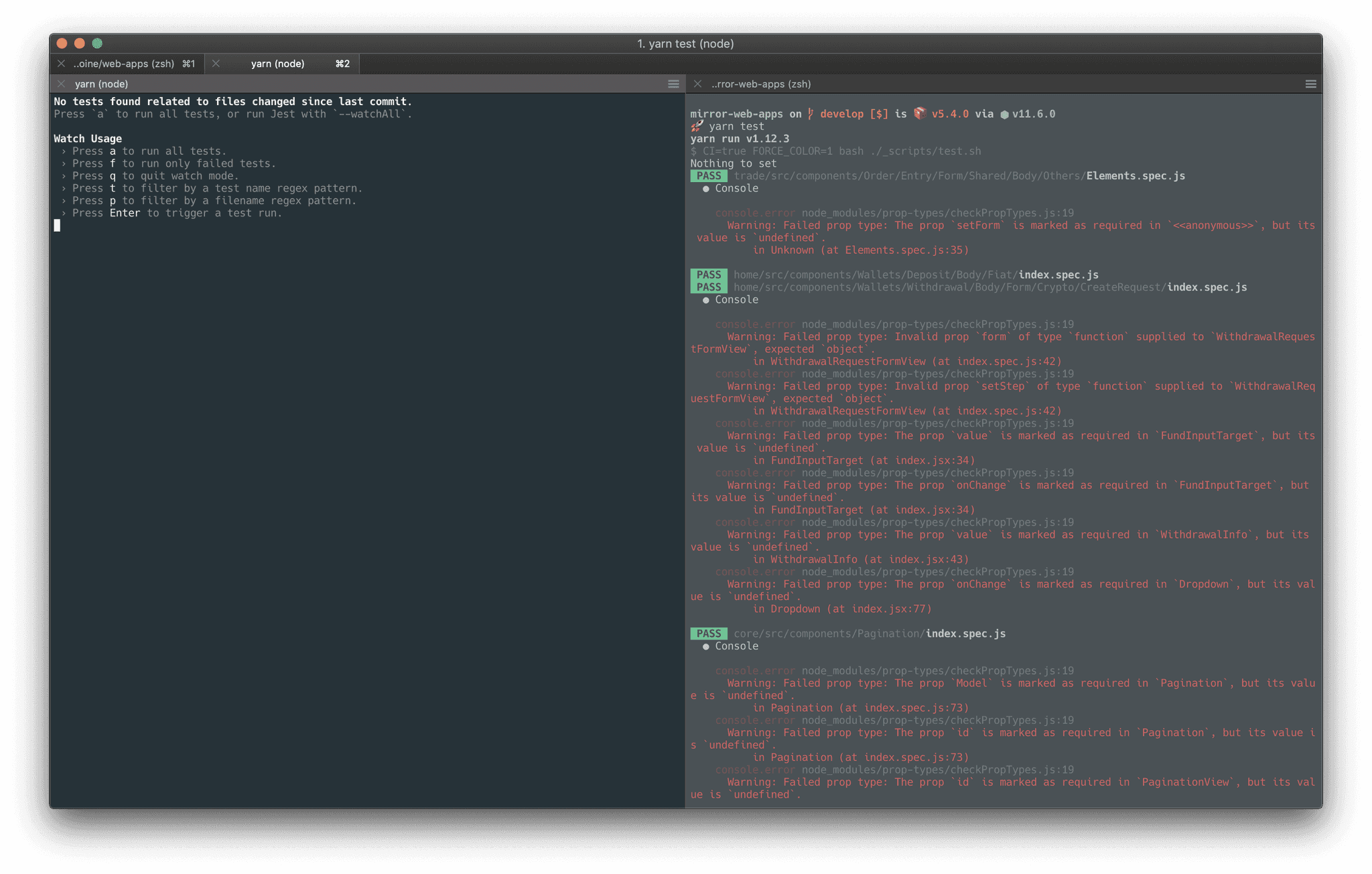 Awesome Jest test screenshot