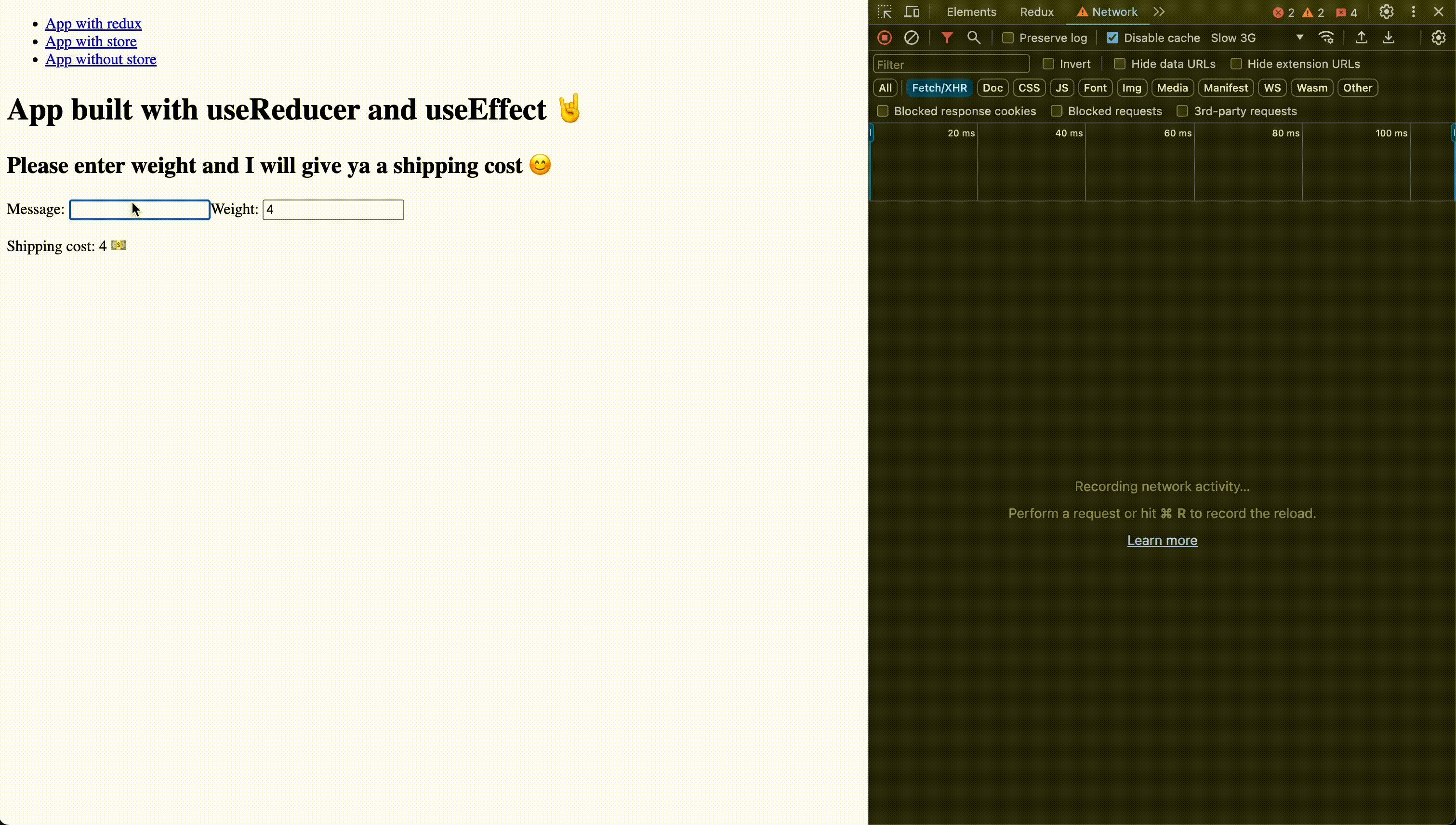 effect & reducer demo