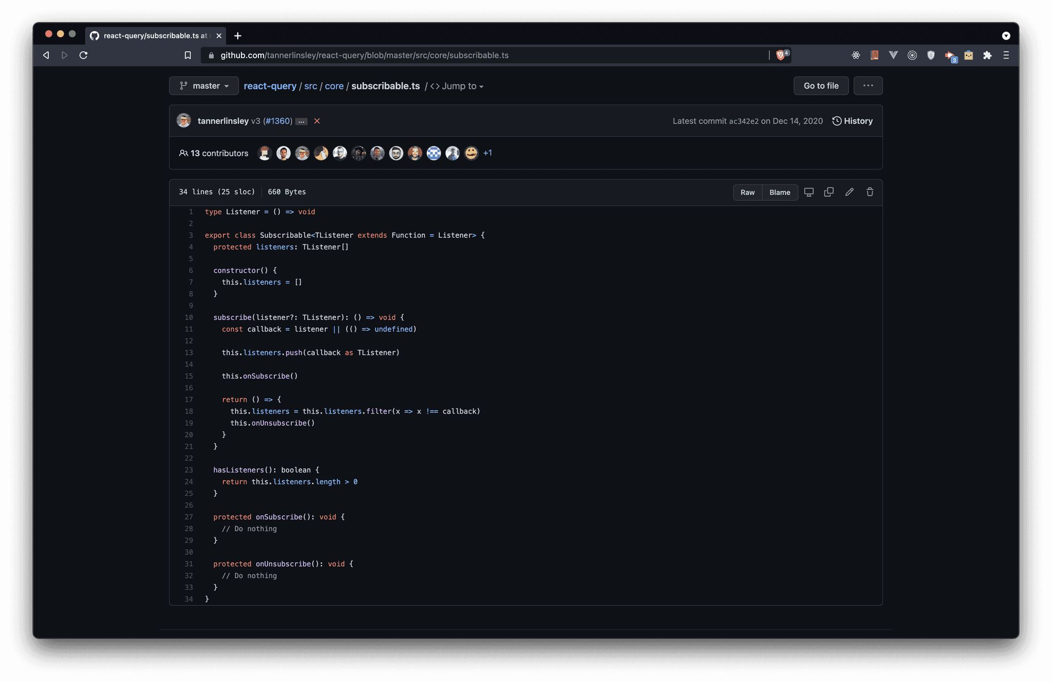React Query Observer Pattern