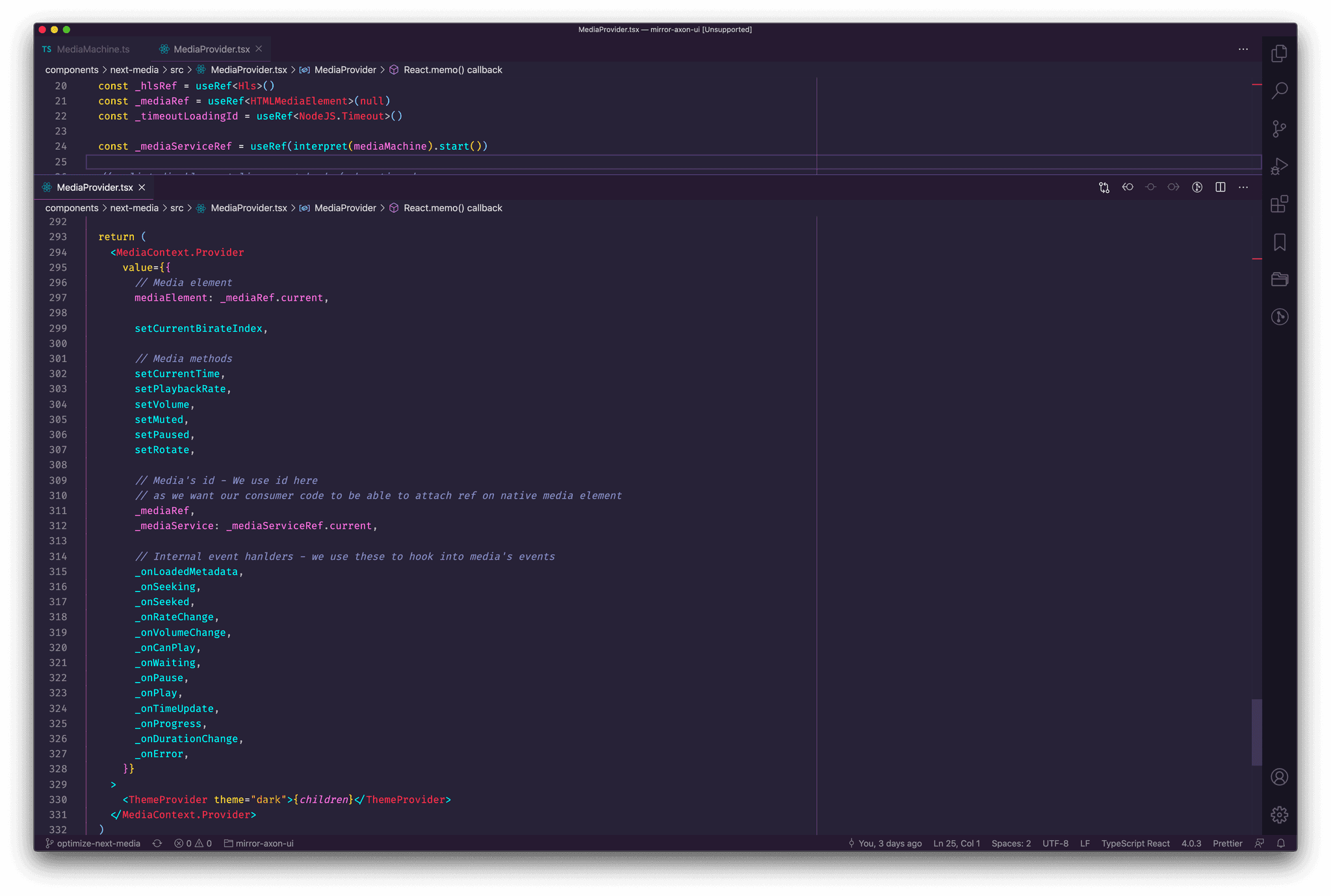 Media Provider Machine