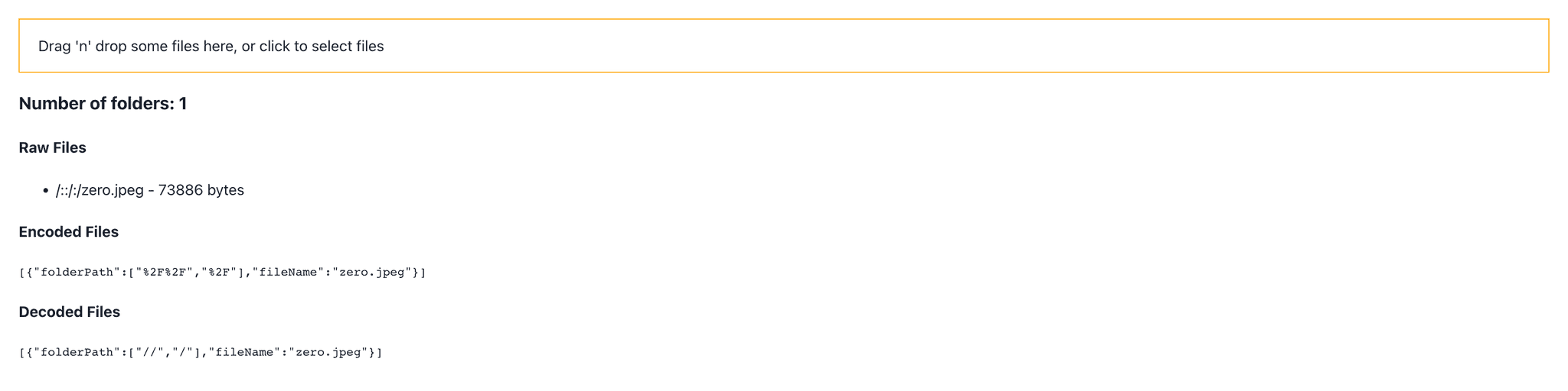 File Path Encode Decode Result